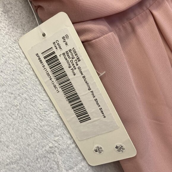 NWT Luxedo Sparkly Sequin Formal Gown Womens Large Pink HOCO Dress Taylor Swift - Picture 5 of 15